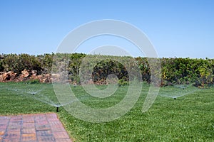Garden irrigation system with sprinklers