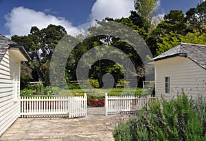 Garden at James Busby house, Treaty Grounds, Waitangi