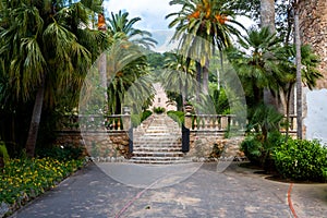 The garden of jardines de alfabia