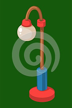 Garden lamp vector design illustration