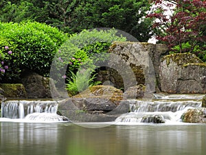 Garden landscaping cascades photo