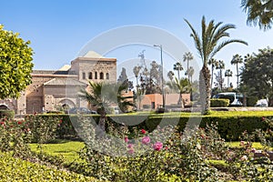 A garden in Marrakech, Morocco