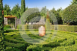 Garden maze.