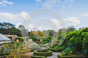 Garden near Bishops Park in Fulham, London, UK