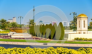 Garden near Zabeel Palace in Dubai