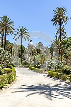 Garden of Normans Palace in Palermo, Sicily