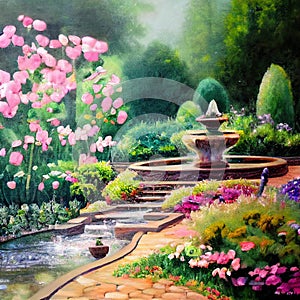 garden and outdoors painting
