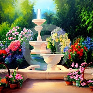 garden and outdoors painting