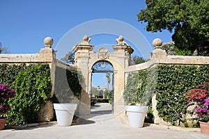 Garden of the Palazzo Parisio in Naxxar, Malta