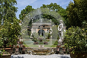 Garden of Palazzo Pfanner, Lucca, Tuscany, Italy