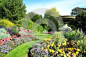 Garden Path and Flowerbeds
