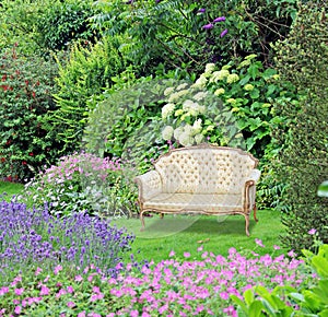 Garden of peace paradise chaise lounge longue gardens cat pets pet animals eden peaceful chair seat bench