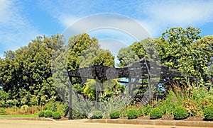 Garden pergola trellis frame