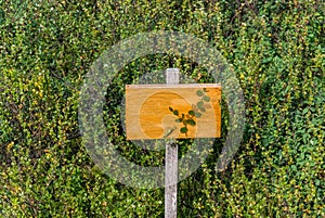 Garden plant sign post text here holder