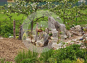 Garden 1 in Rajecke Teplice at may. Slovakia