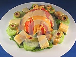 Garden Salad with Dressing