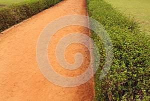 Garden sand path