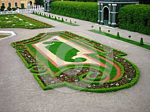 Garden of the Schoenbrunn palace, Vienna, Austria