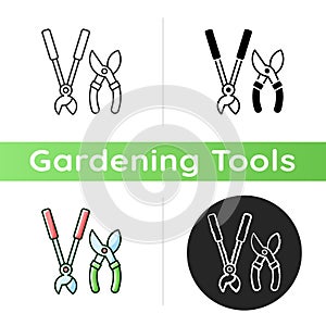 Garden secateurs icon