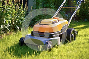 Garden Serenity Lawncare Bliss with the Lawnmower
