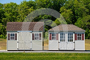 garden sheds door green nature property