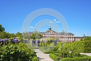 The garden side of the residence castle in Rastatt