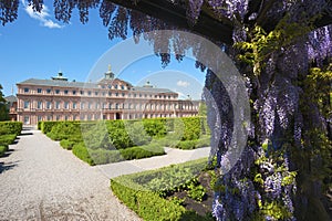 The garden side of the residence castle in Rastatt