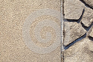 Garden stone nature pathway
