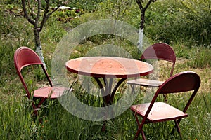 Garden table set