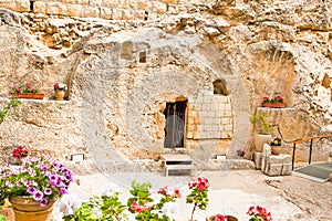 Garden Tomb in Jerusalem, Israel photo