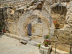 The Garden Tomb, rock tomb in Jerusalem, Israel