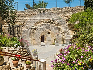 The Garden Tomb, rock tomb in Jerusalem, Israel