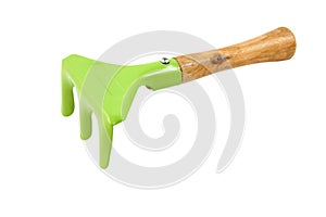 Garden tool, green rake