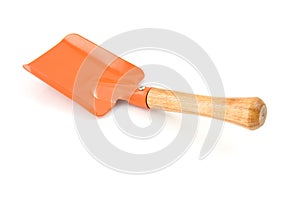 Garden tool, orange shovel