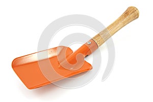 Garden tool; orange shovel