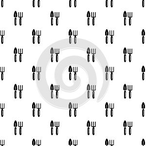 Garden tools pattern vector seamless