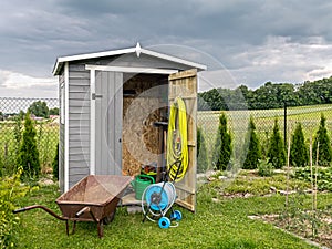 Garden tools shed