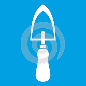 Garden trowel icon white