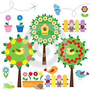 Garden vector set