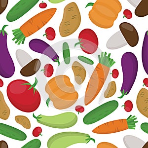 garden vegetables and healthy fruits pattern. healthy home products. healthy food, fruits, pumpkin tomato cucumber potato carrot.