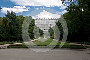 Garden view of royal palace