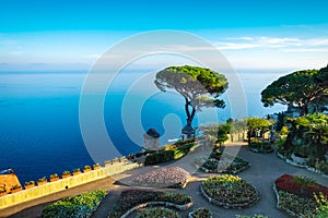 Garden of Villa Rufolo in Ravello village, Amalfi coast