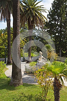 Garden of Villa Vraila - Achilleion - on Corfu islands.