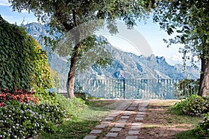 Garden vista, Ravello, Italy.