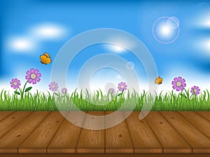 Garden Wallpaper and Background illustration