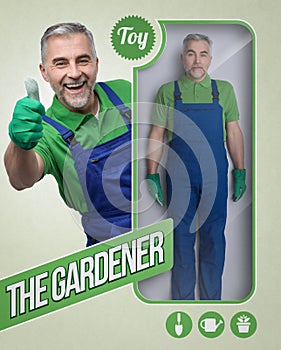 The gardener lifelike doll