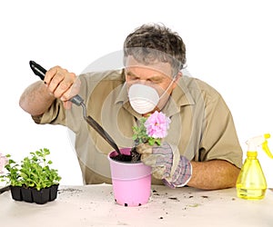 Gardener With Mask