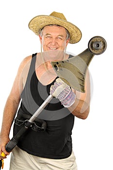 Gardener With Whipper Snipper