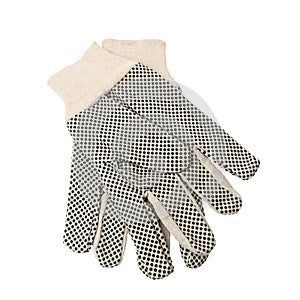 Gardening gloves nonslip linen cotton and rubber grip fabric comfortable