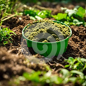 Gardening Gold: Organic Compost Enriching the Soil